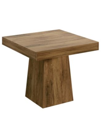 Square Dining Table for 4, 31.5-Inch Kitchen Table Small Dinner Table with Sturdy Pedestal Base, Farmhouse Dining Room Table