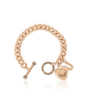 Toggle Bracelet with Heart Charm