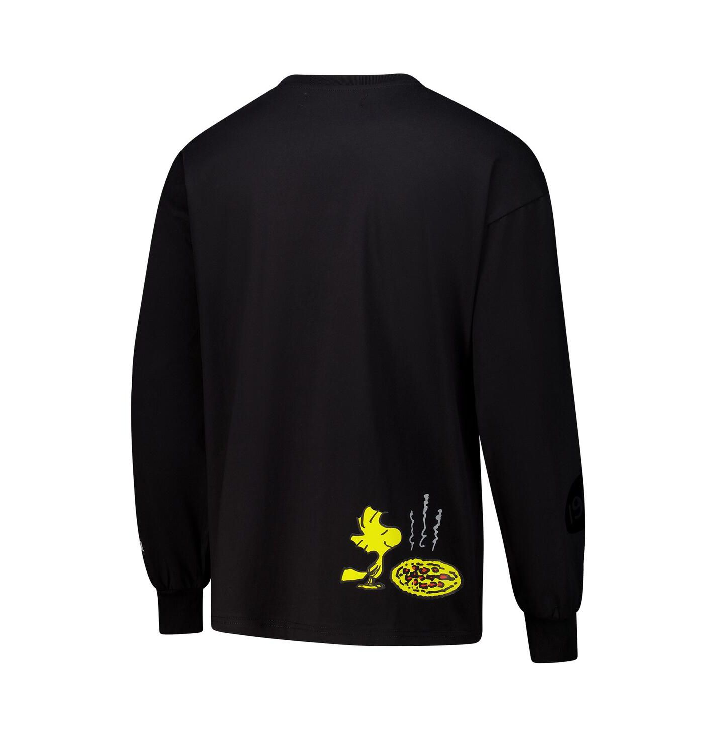 Мужская футболка Freeze Max Black Peanuts Drop Shoulder Long Sleeve — фото 2
