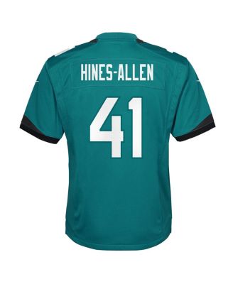 Big Boys and Girls Josh Hines-Allen Teal Jacksonville Jaguars Team Game Jersey