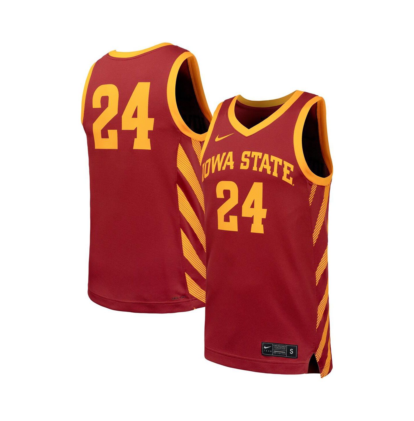 Мужской топ Nike Cardinal Iowa State Cyclones Replica Basketball Jersey — фото 1