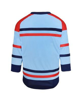 Big Boys and Girls Light Blue Winnipeg Jets Anniversary Replica Jersey