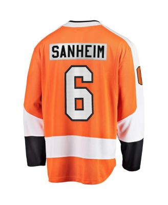 Men's Travis Sanheim Orange Philadelphia Flyers Premier Breakaway Player Jersey