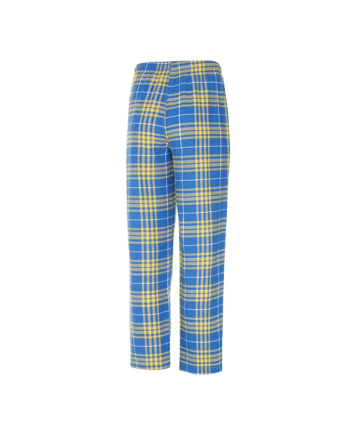 Concepts Sport Men's Royal/gold Los Angeles Rams Vector T-shirt Flannel Pants Sleep Set In Royal,gold