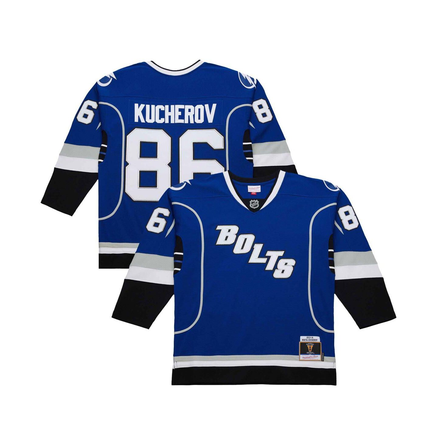 Мужской топ Mitchell & Ness Nikita Kucherov Blue Tampa Bay Lightning 2013-14 Power Play Jersey — фото 1