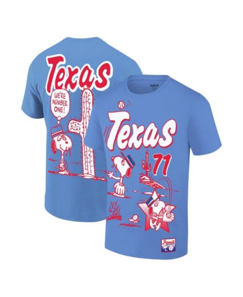 Мужская футболка Ripple Junction Royal Peanuts Texas Baseball