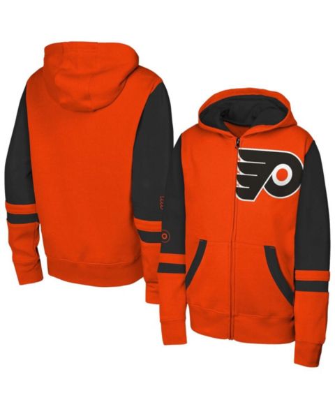 Детское худи Outerstuff Orange Philadelphia Flyers Face Off Full-Zip