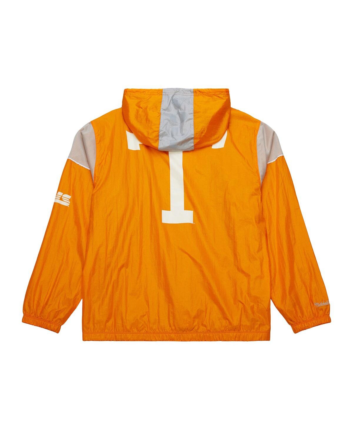 Mitchell & Ness Men's Tennessee Orange Tennessee Volunteers Anorak Vintage Logo Half-zip Hoodie Jacket In Tennessee Orange