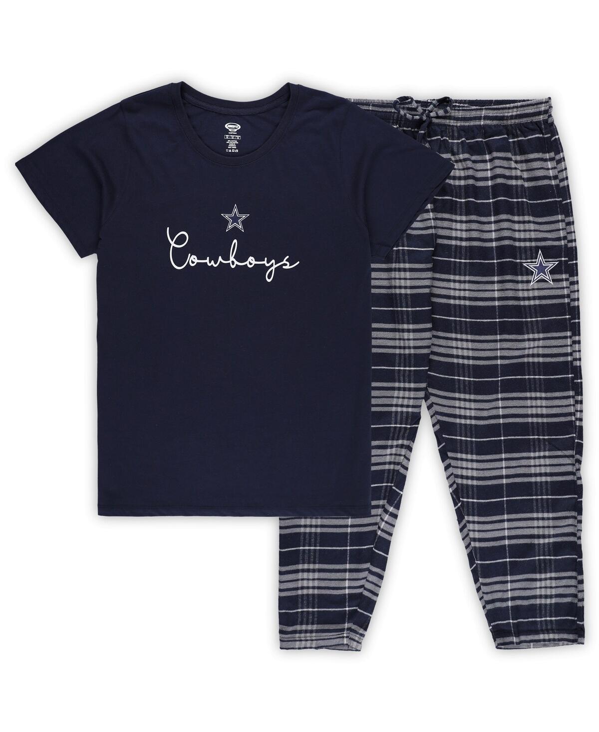 Women's Dallas Cowboys T-Shirt Pants Set - Navy