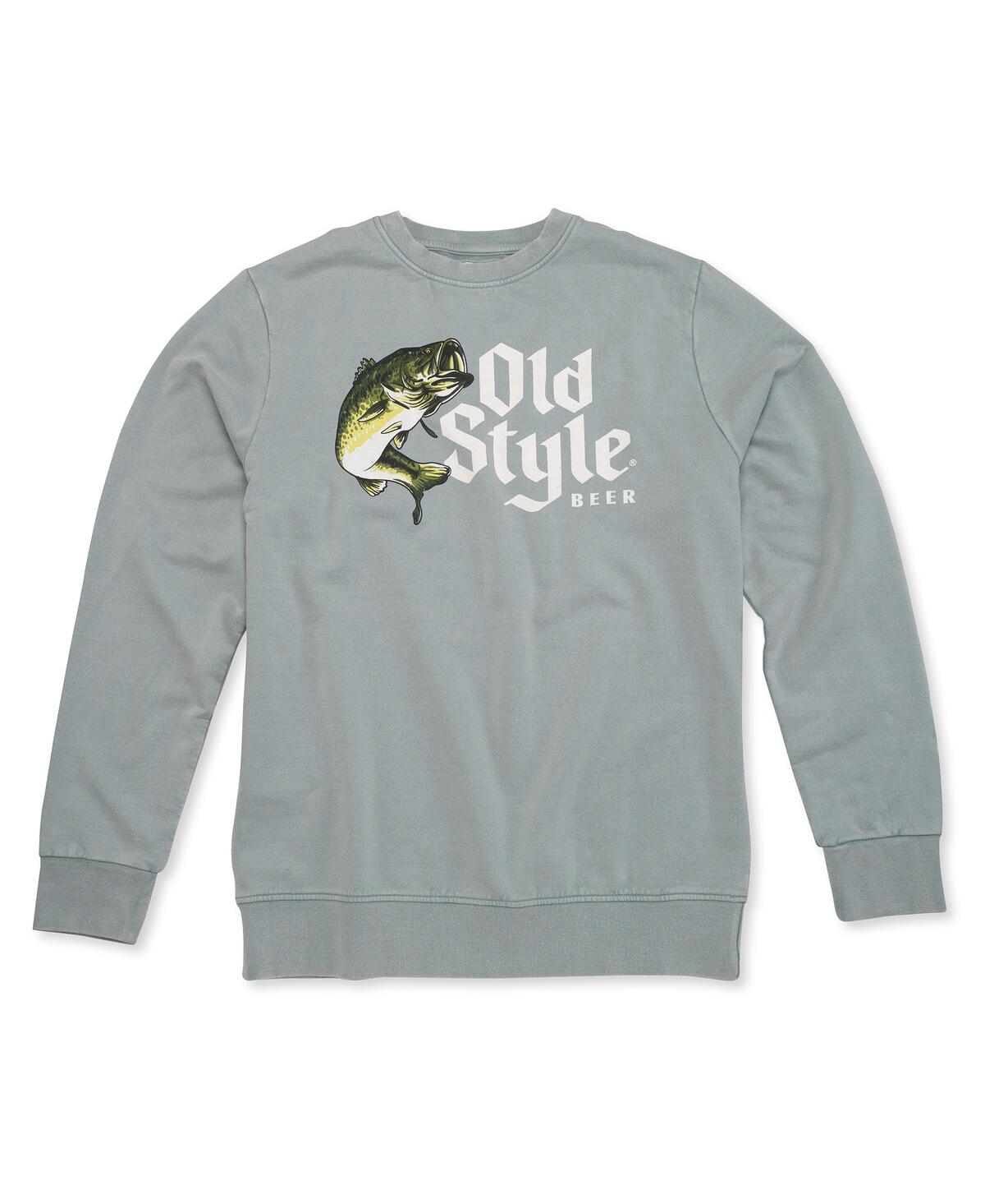 AMERICAN NEEDLE MEN'S GRAY OLD STYLE SUNDAY FLEECE PULLOVER SWEATSHIRT 