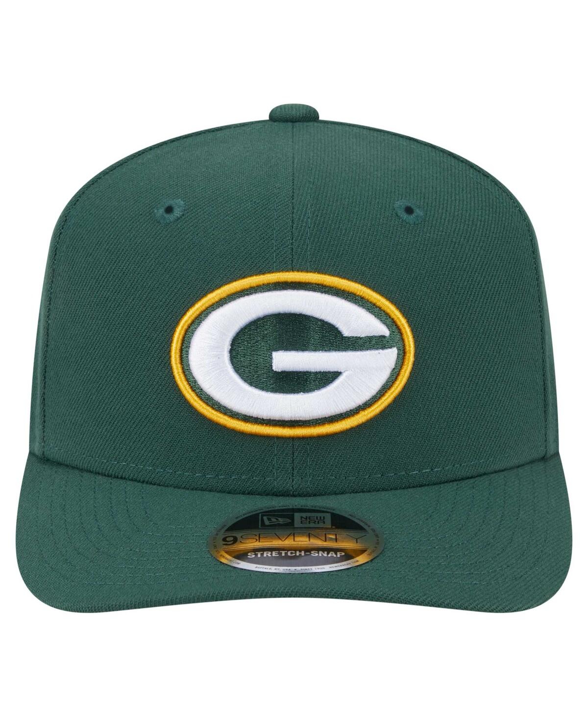 New Era Men's Green Green Bay Packers 9SEVENTY Stretch-Snap Hat