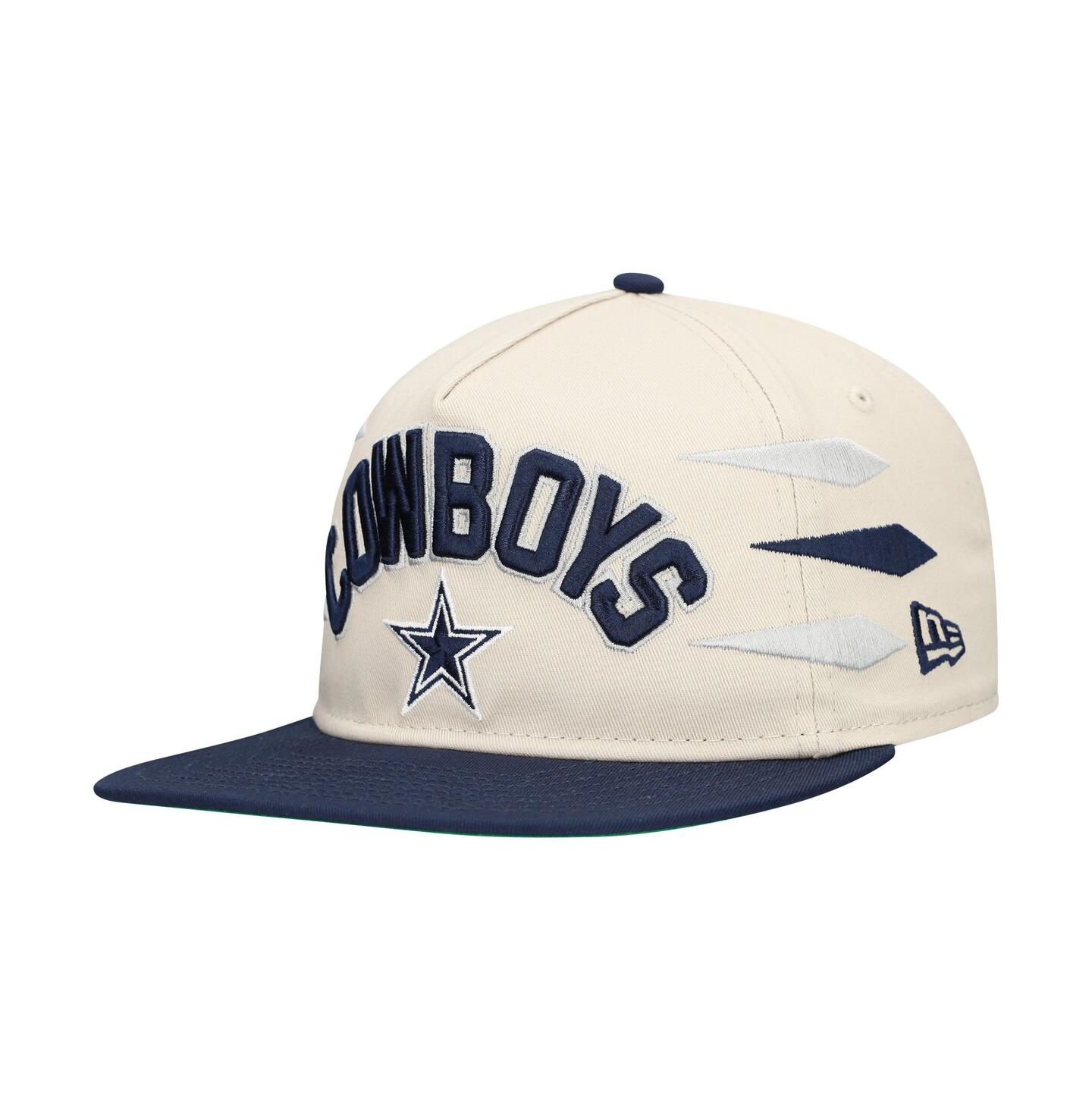 Мужская регулируемая кепка New Era Dallas Cowboys Athletic Golfer, Stone/Navy — фото 1