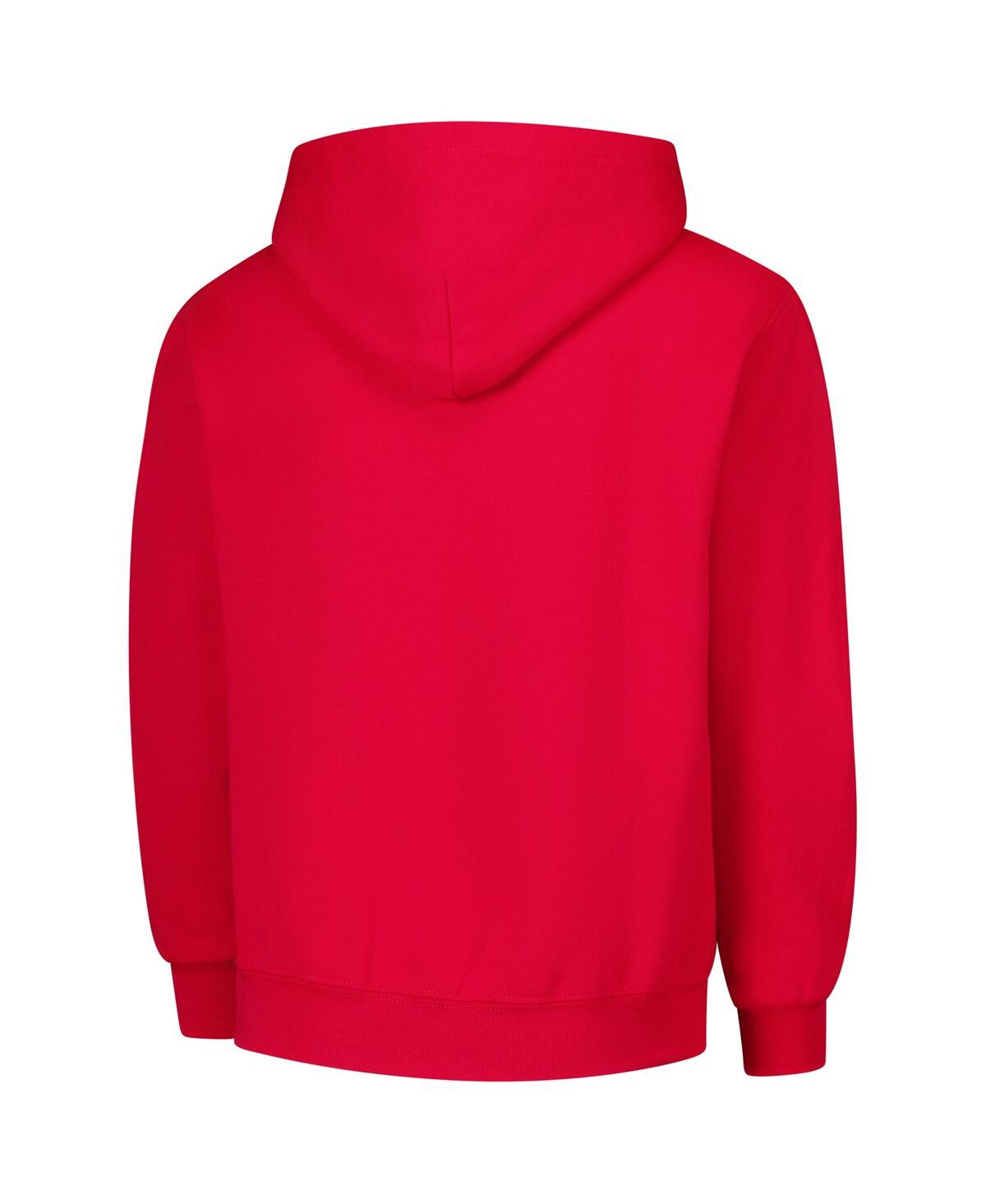 Champion Youth  Scarlet Ohio State Buckeyes Campus Pullover Hoodie In Scarlet
