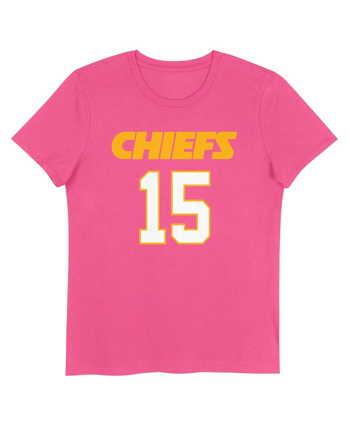 Nike Big Girls Patrick Mahomes Pink Kansas City Chiefs Player Name Number T-shirt In Pink