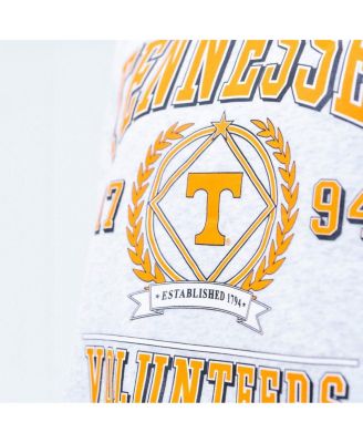 Men's and Women's Ash Tennessee Volunteers Vintage Crest Pullover Sweatshirt