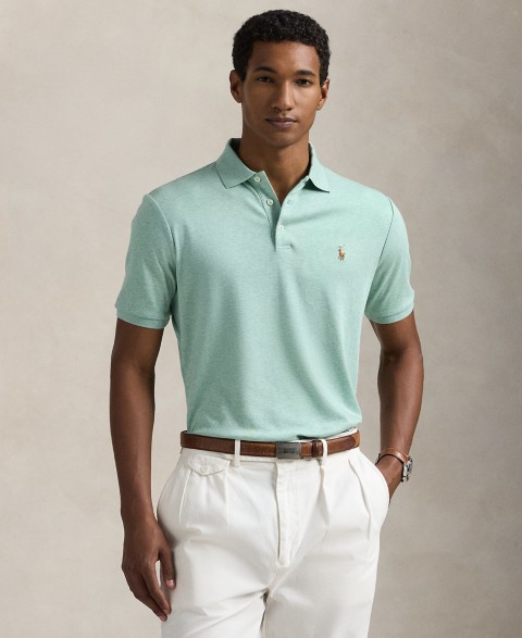 Мужские Polo Ralph Lauren Men's Custom Slim Fit Soft Cotton Polo Shirt