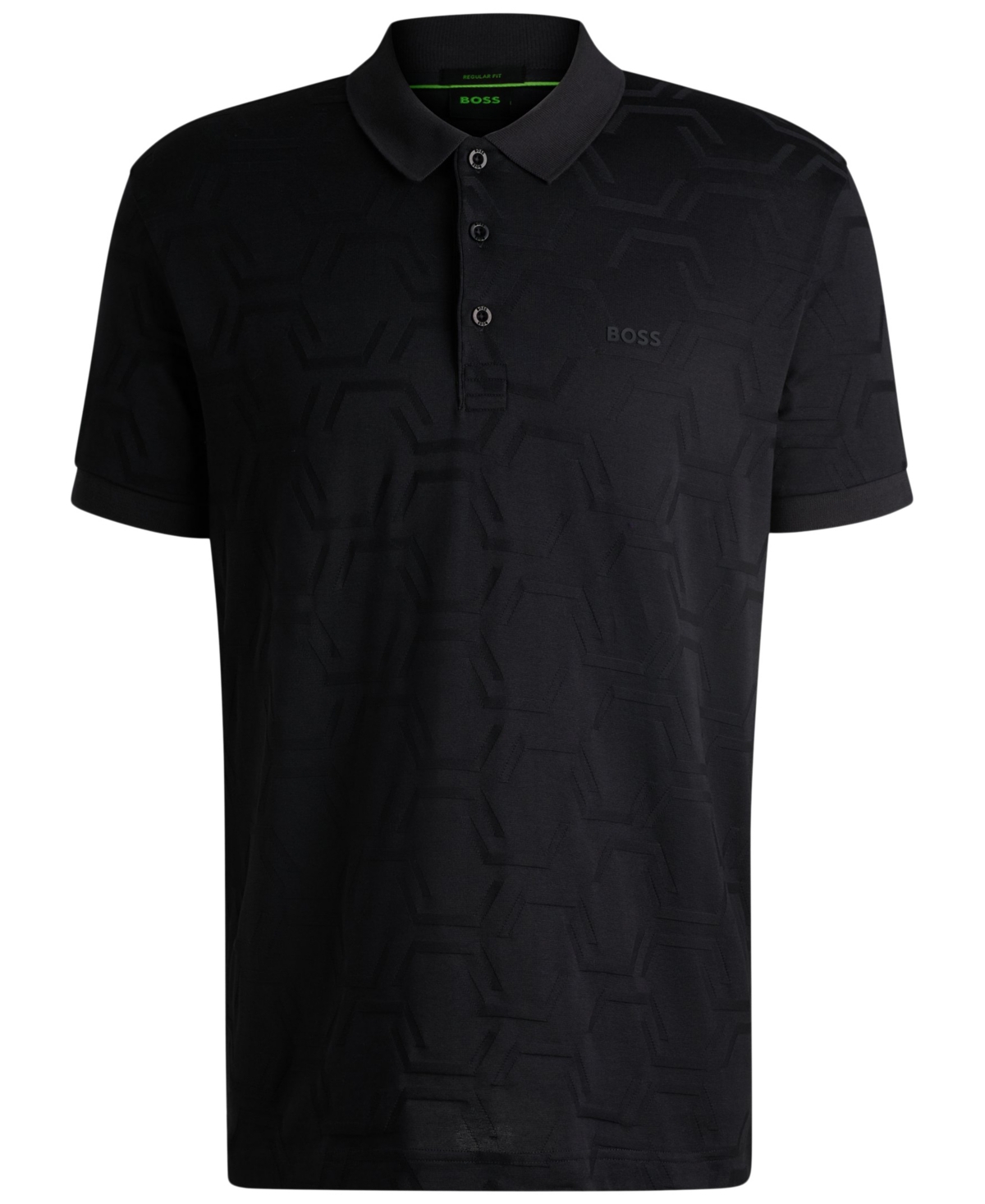 Hugo Boss Boss By  Men's Quilted Relaxed-fit Paddy Polo In Dark Blue
