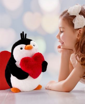 Geoffrey's Toy Box Heart Penguin Plush Toy
