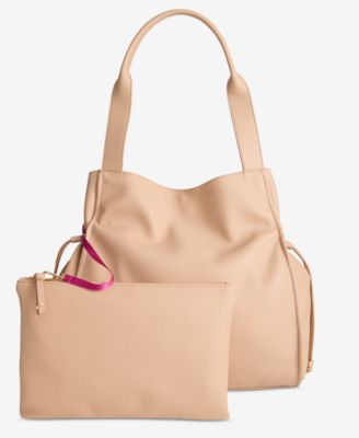 On 34th - Jyyll Large Solid Tote with Removable Pouch