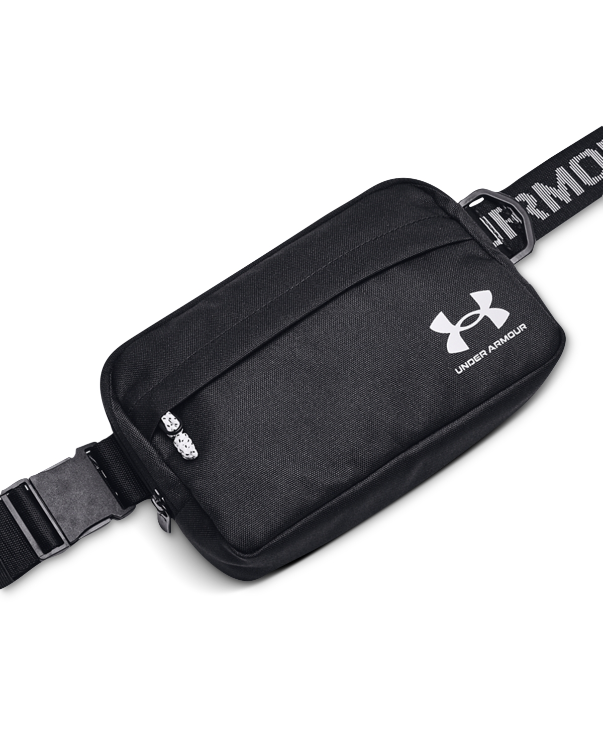 Under Armour Men's Logo Crossbody Bag In Black,black,white