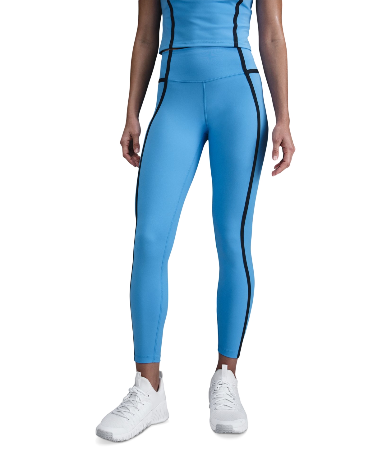 Women's One High-Waisted 7/8 Leggings - Unvblu/bla