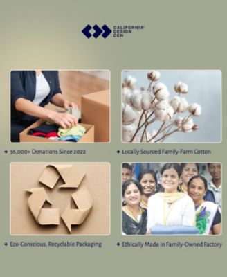 Striped 500 Thread Count Fitted Sheet Only, 100% Cotton Sateen, Fully Elasticized with Deep Pockets by California Design Den