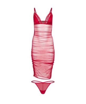 Women's Marietta Bodycon Slip & G-String Set Lingerie