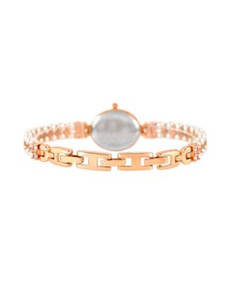 Women's 18K Fine Rosegold Plated Analog Watch