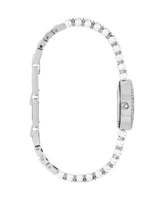 Women's Fine Silver Plated Analog Watch