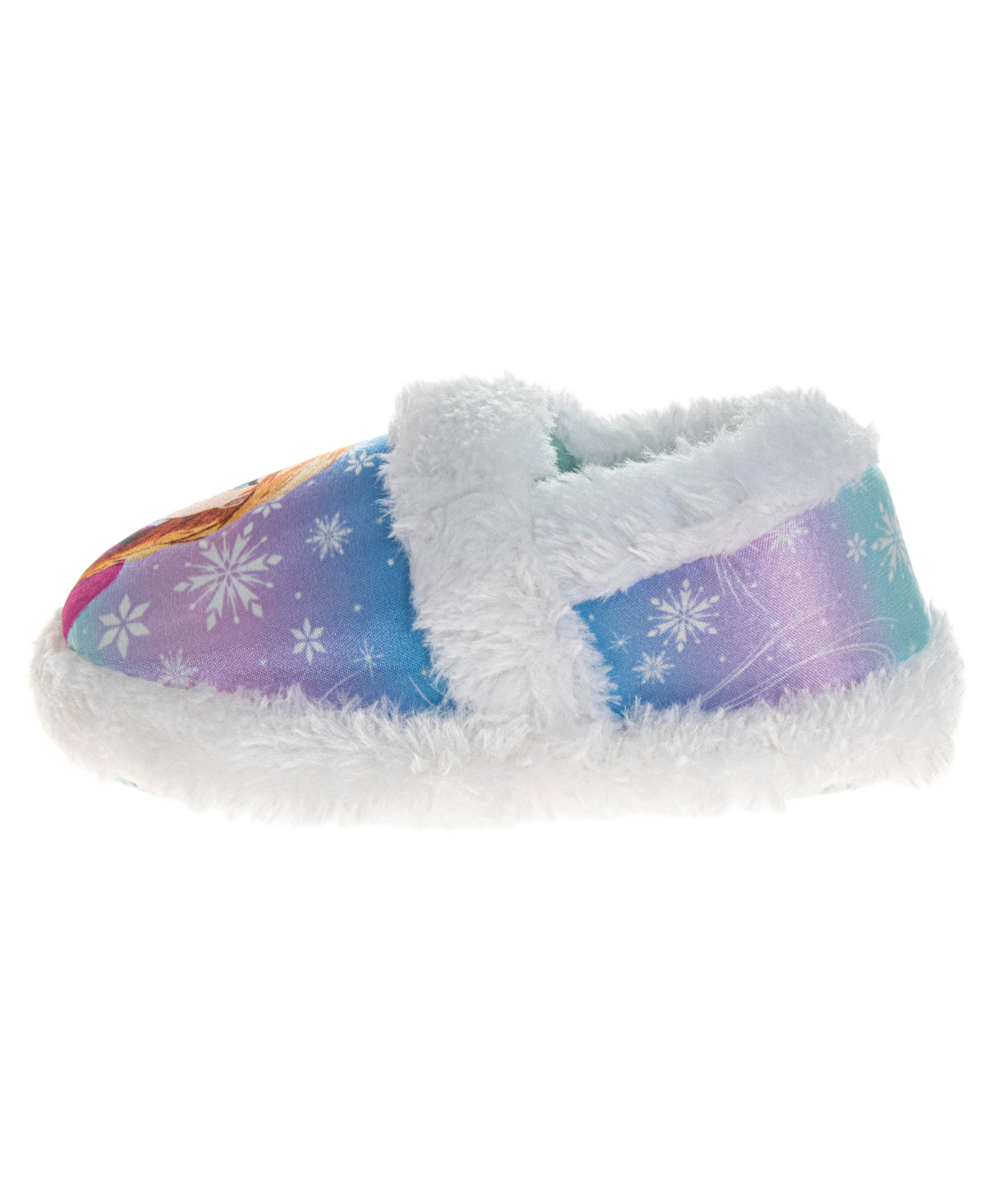 Disney Toddler And Little Girls Frozen Dual Sizes Slippers In White