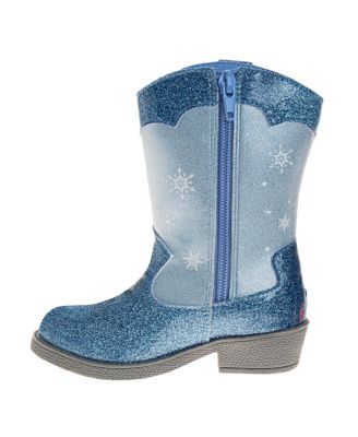 Toddler and Little Girls Frozen Anna and Elsa Western Cowgirl Boots