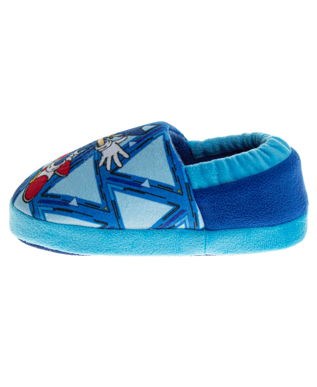 Sonic The Hedgehog Toddler And Little Boys Dual Sizes Slippers In Blue