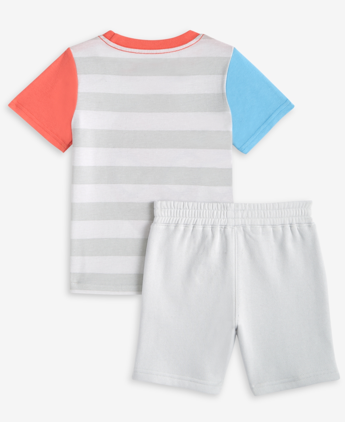 Shop Spider-man Toddler Boys I'm Amazing Short-sleeve T-shirt & Shorts, 2 Piece Set In Grey