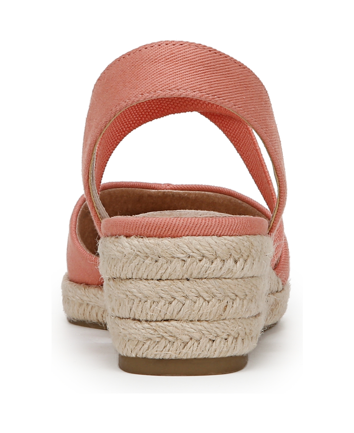Shop Lifestride Women's Kimball Wedge Espadrilles In Coral Pink Canvas Fabric
