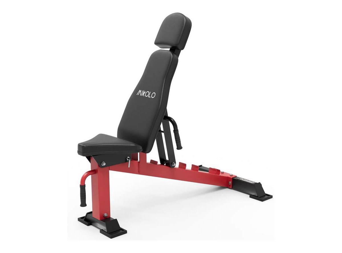 Adjustable Weight Bench, Adjustable Strength Training Bench for Full Body Workout, Workout Bench with 7 Back Positions - Black