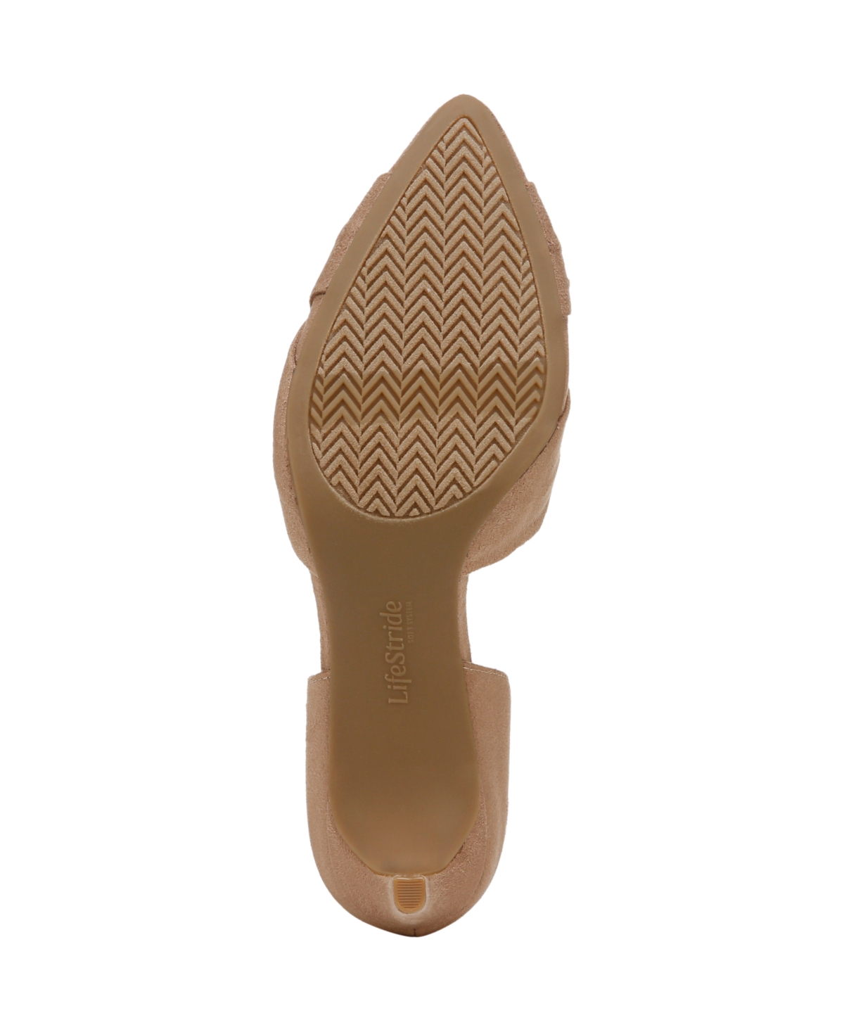 Shop Lifestride Women's Abby Pointed Toe Pumps In Bamboo Tan Microsuede