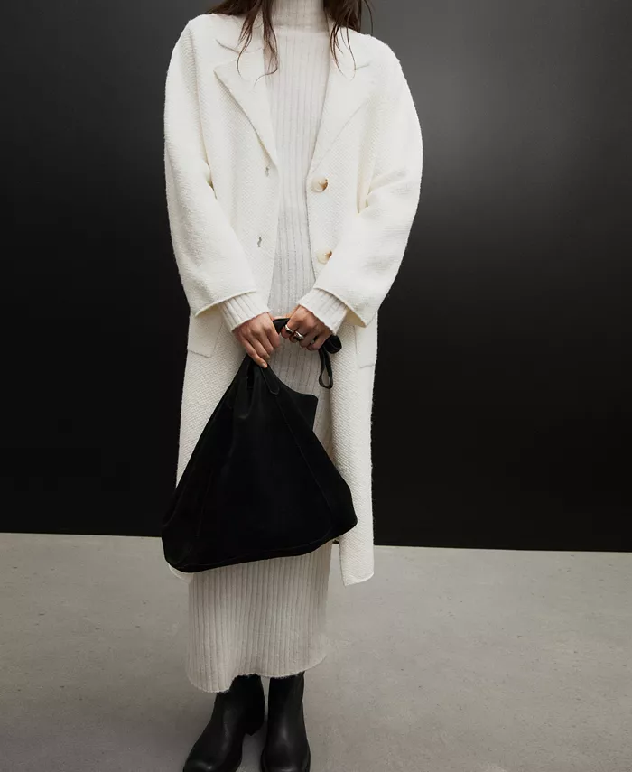 Women's Knitted Long Coat - thumbnail 6