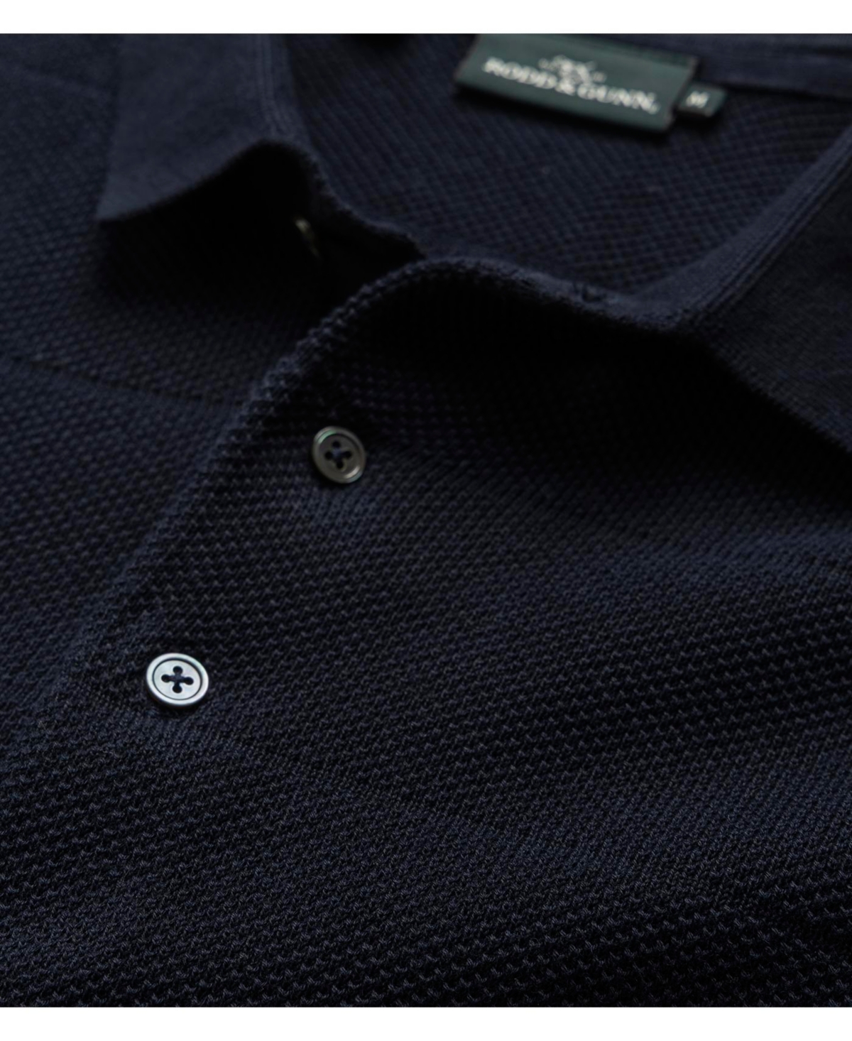 Rodd & Gunn Masons Regular Fit Flat Knit Polo Shirt In Blue