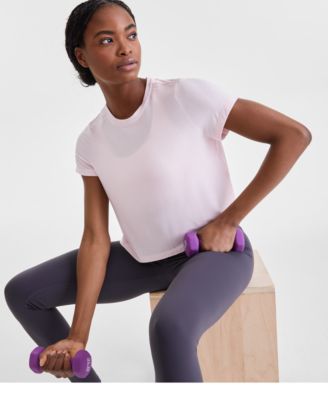 Women's Short-Sleeve Crewneck Knit T-Shirt