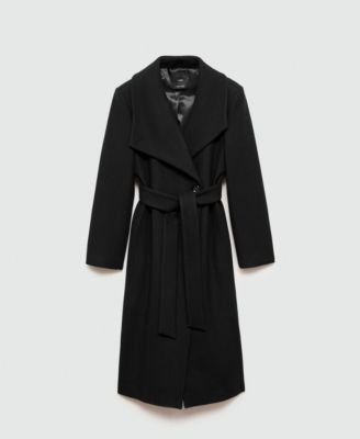 Women's Belted Woolen Coat