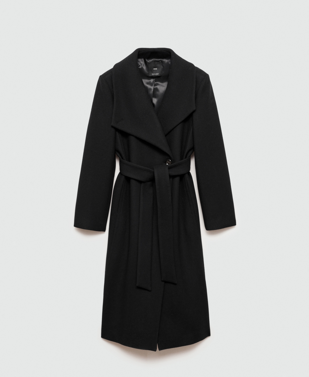 Mango Women's Belted Woolen Coat