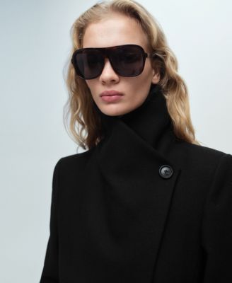 Women's Belted Woolen Coat