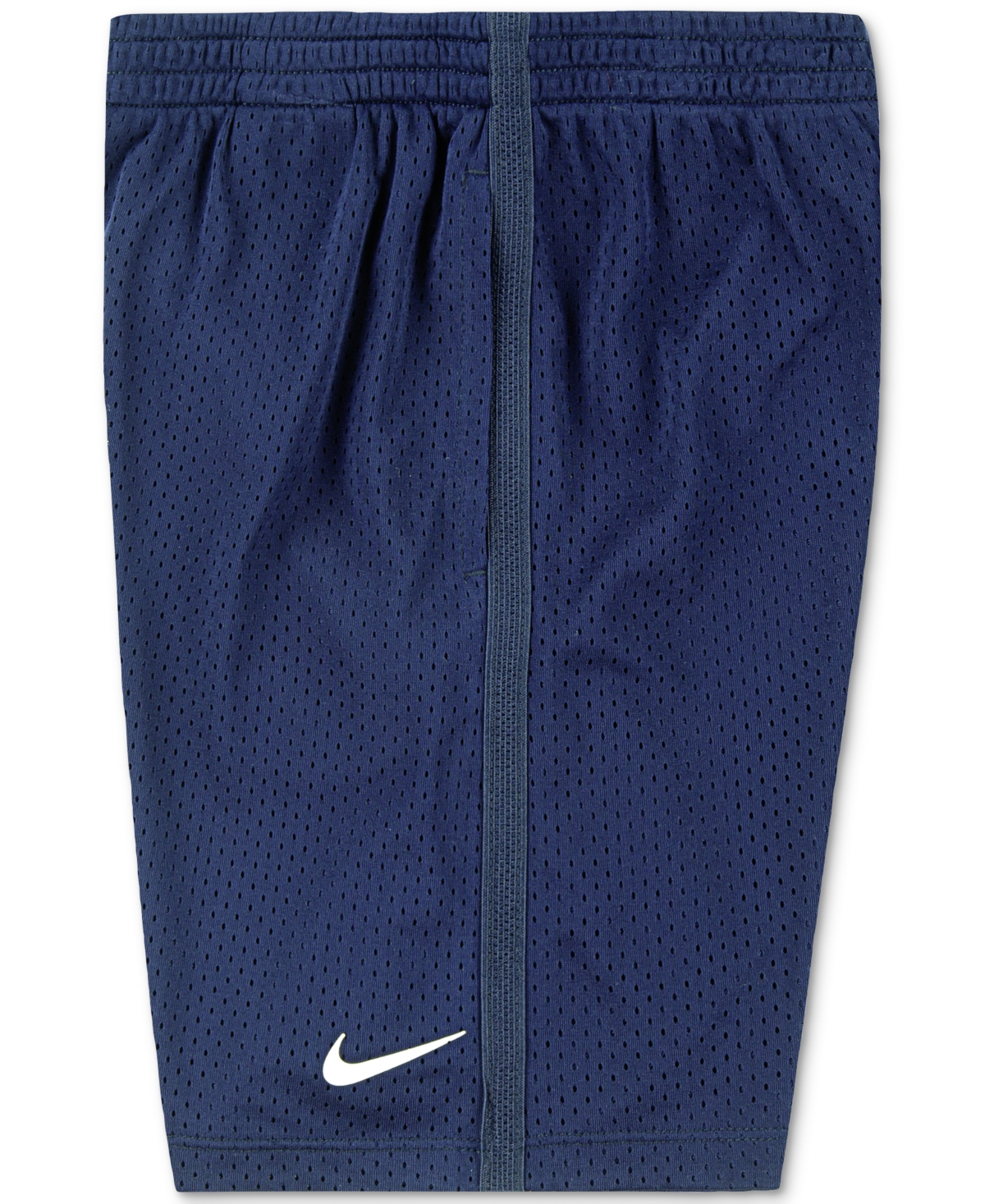 Nike Little Boys Dri-fit Logo Mesh Pull-on Shorts In Midnight Navy