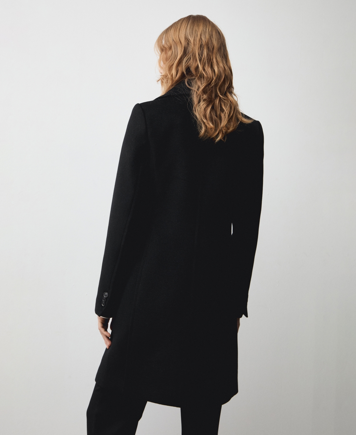 Mango Women's Double-Breasted Wool Coat