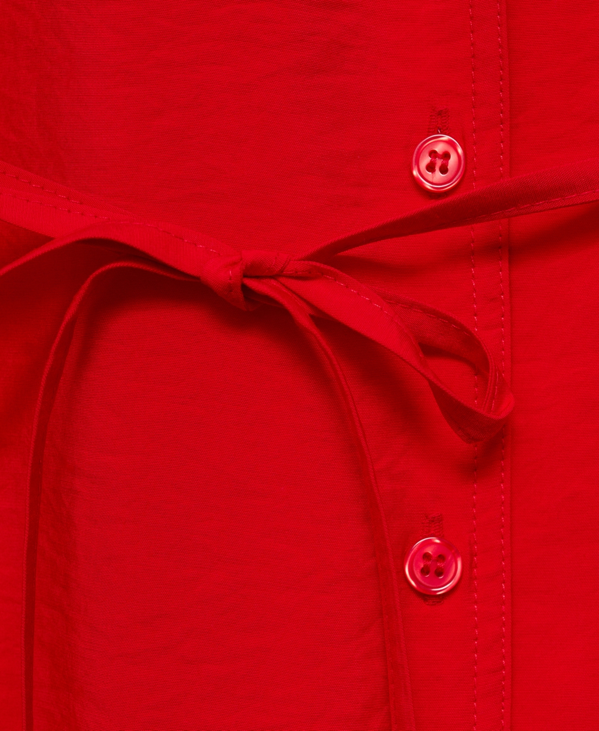 Mango Robe Chemisier Poches Rouge - Femme - L -  In Red