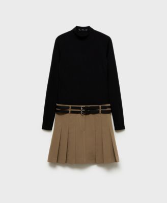 MANGO Women's Short Combined Dress