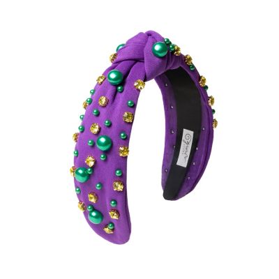 Little and Big Girls Mardi Gras Gemstone Headband