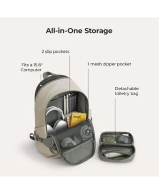 Soar 25L 180° Open Clamshell Travel Backpack Set GREY