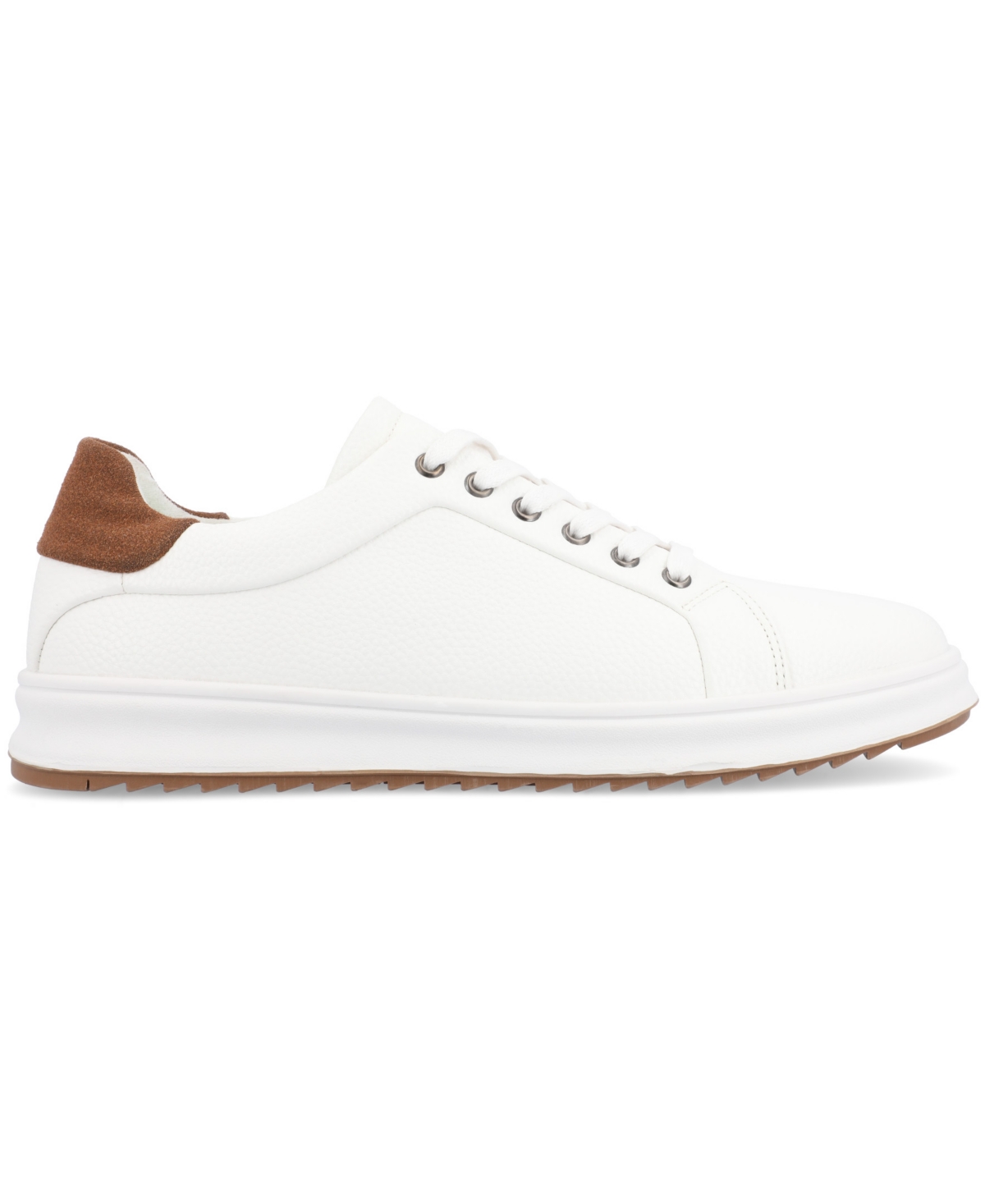 Vance Co. Men's Robby Casual Lace Up Sneakers In White