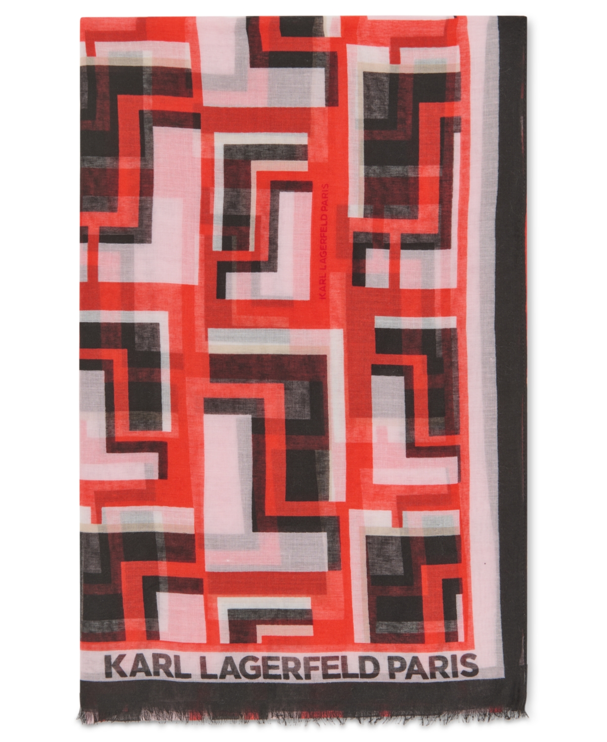 Karl Lagerfeld Double Oversized Wrap In Parfait Pink